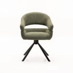 Jen Fabric Swivel Dining Chair - Image 17