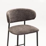Josie Fabric Barstool-Black Leg - Image 5