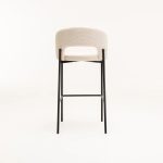 Kayla Textured Fabric Barstool - Image 4