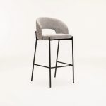 Kayla Textured Fabric Barstool - Image 6