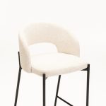 Kayla Textured Fabric Kitchen Stool - Image 15