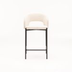 Kayla Textured Fabric Kitchen Stool - Image 2