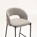 Kayla Textured Fabric Kitchen Stool - Image 10