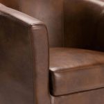 Kelly Leather Touch Tub Armchair - Image 5