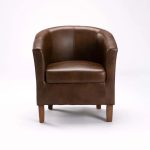 Kelly Leather Touch Tub Armchair - Image 2