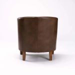 Kelly Leather Touch Tub Armchair - Image 4