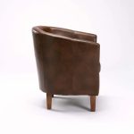 Kelly Leather Touch Tub Armchair - Image 3