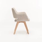 Kiara Wooden Dining Chair - Speckled Oatmeal - Image 3