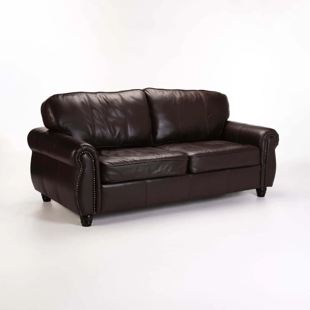 decofurn-furniture-kingsley-genuine-leather-3-seater-couch-963 Kingsley Genuine Leather 3 Seater Couch - Image 1