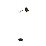 Floor Lamp Black Metal Spot Shade 148Cm H