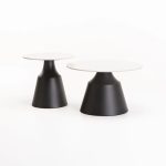 Lea Set Of 2 70/50Cm Stone Top Coffee Table - Image 6