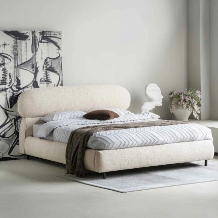 Lily Textured Fabric Bed