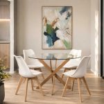 Linc 120 Cm Round 10Mm Glass Top Dining Table - Image 5