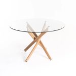 Linc 120 Cm Round 10Mm Glass Top Dining Table - Image 4