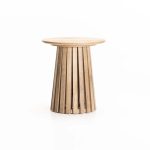 Lola 45Cm Round Side Table - Oak