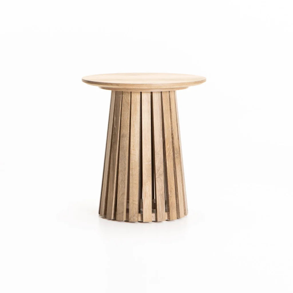 decofurn-furniture-lola-45cm-round-side-table-oak-641 Lola 45Cm Round Side Table - Oak - Image 1