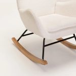 Lulu Fleece Rocking Chair - Cream - Image 6