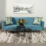 Mac Velvet Sleeper Couch - Image 2