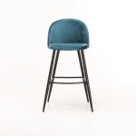 Maddie Velvet Barstool - Image 19