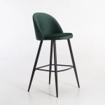 Maddie Velvet Kitchen Stool - Image 11