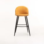 Maddie Velvet Kitchen Stool - Image 7