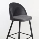 Maddie Velvet Kitchen Stool - Image 20