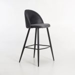 Maddie Velvet Kitchen Stool - Image 16