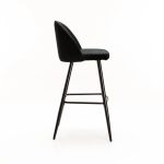 Maddie Velvet Kitchen Stool - Image 3
