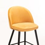 Maddie Velvet Kitchen Stool - Image 10