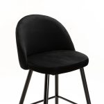 Maddie Velvet Kitchen Stool - Image 5