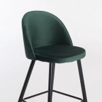 Maddie Velvet Kitchen Stool - Image 15
