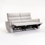 Marco Fabric Electric Power 3 Seater Recliner-Grey - Image 2