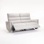 Marco Fabric Electric Power 3 Seater Recliner-Grey