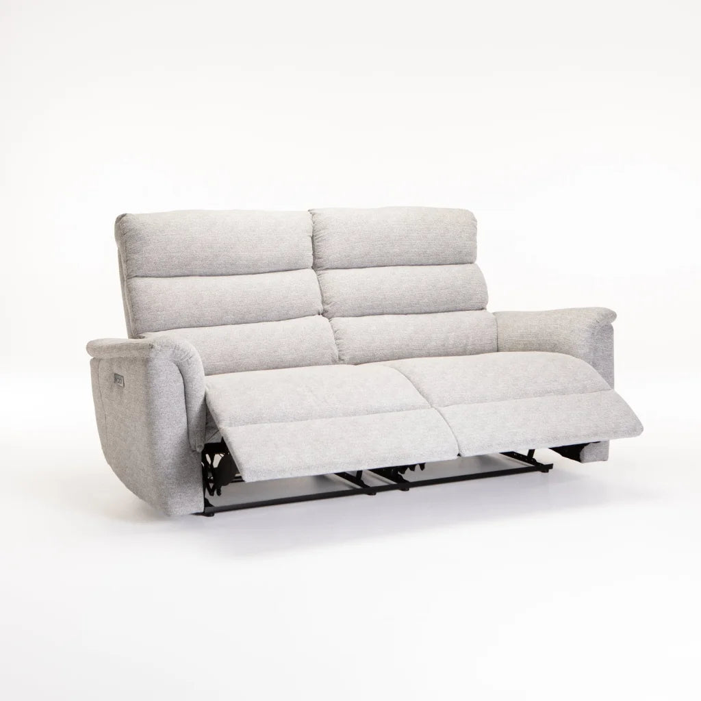 decofurn-furniture-marco-fabric-electric-power-3-seater-recliner-grey-766 Marco Fabric Electric Power 3 Seater Recliner-Grey - Image 1