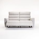 Marco Fabric Electric Power 3 Seater Recliner-Grey - Image 5