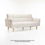 Maz Fabric Sleeper Couch - 2 Leg Option