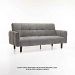 Maz Fabric Sleeper Couch - 2 Leg Option - Image 12