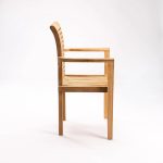 Milan Teak Stacking Armchair - Image 3