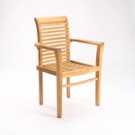 Milan Teak Stacking Armchair