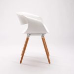 Mira Wooden Leg Armchair - Image 4