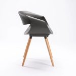 Mira Wooden Leg Armchair - Image 8