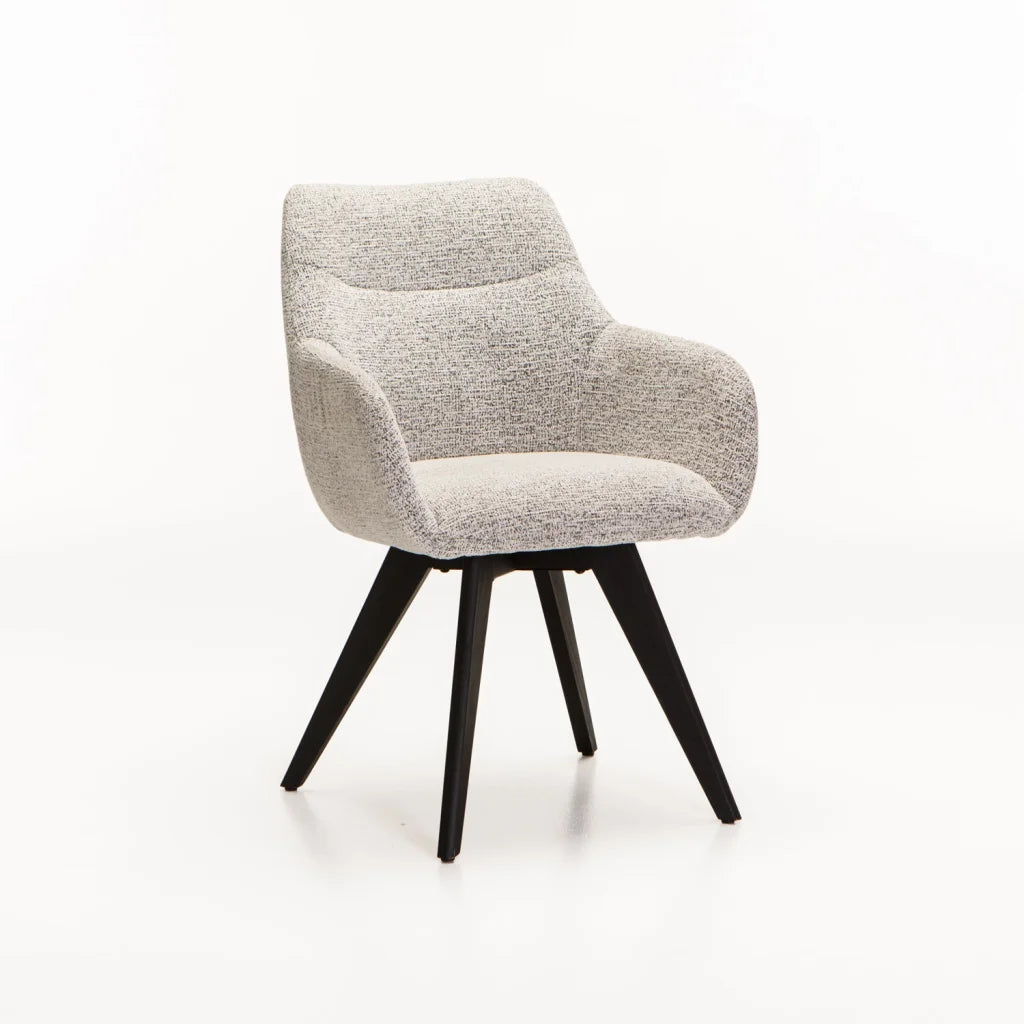 decofurn-furniture-nella-wooden-dining-chair-speckled-grey-255 Nella Wooden Dining Chair - Speckled Grey - Image 1