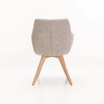 Nella Wooden Dining Chair - Speckled Stone - Image 4