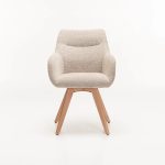 Nella Wooden Dining Chair - Speckled Stone - Image 2