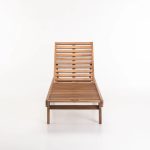 Nina Deluxe Teak Sunlounger - Image 2