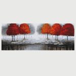 Oil Painting Art Zq - Mystic Trees 50X150
