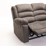 Oli Fabric 2 Seater Recliner - Dark Grey - Image 8