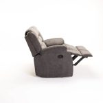 Oli Fabric 2 Seater Recliner - Dark Grey - Image 7
