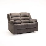 Oli Fabric 2 Seater Recliner - Dark Grey