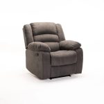 Oli Fabric Armchair Recliner - Dark Grey